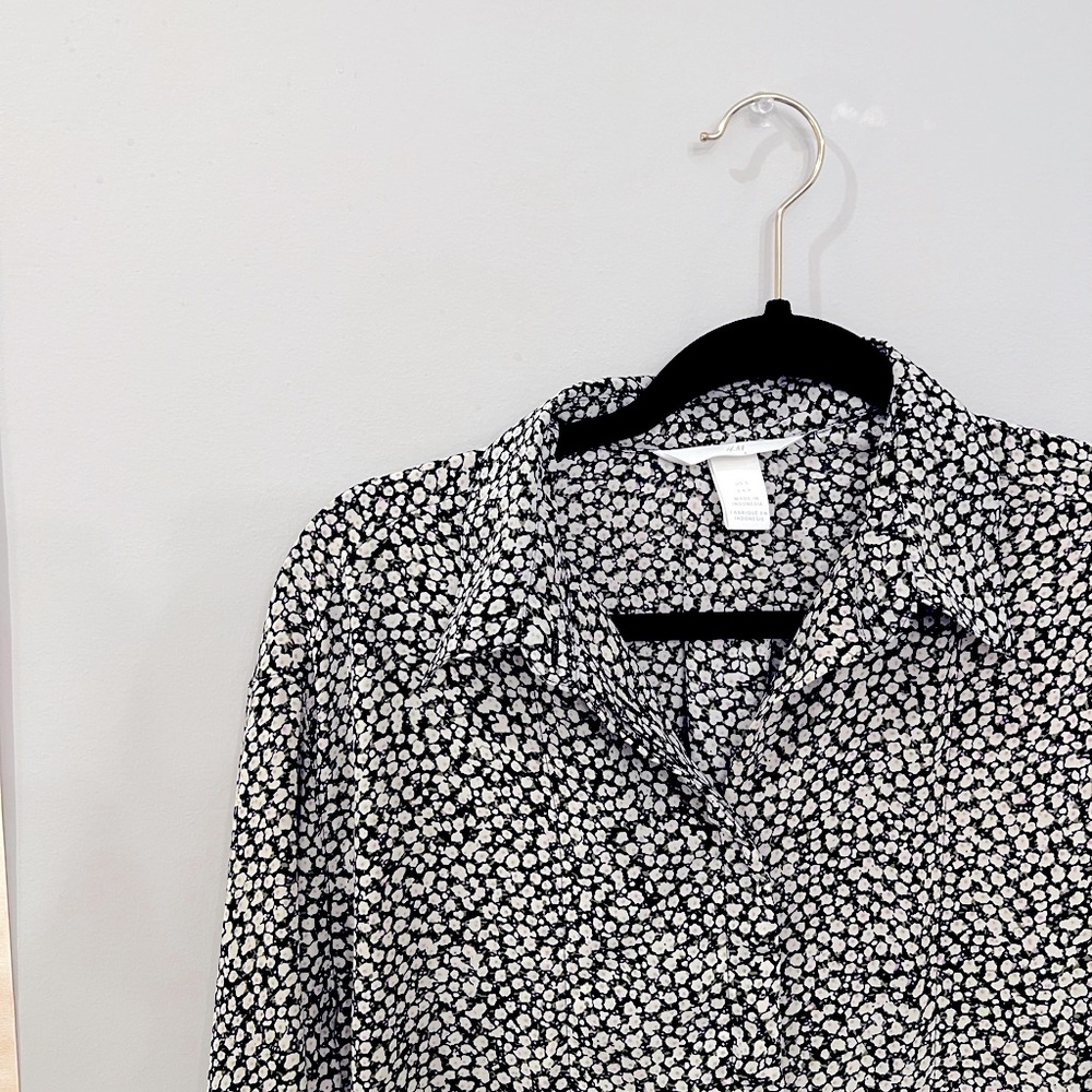 Floral Button-Up Blouse